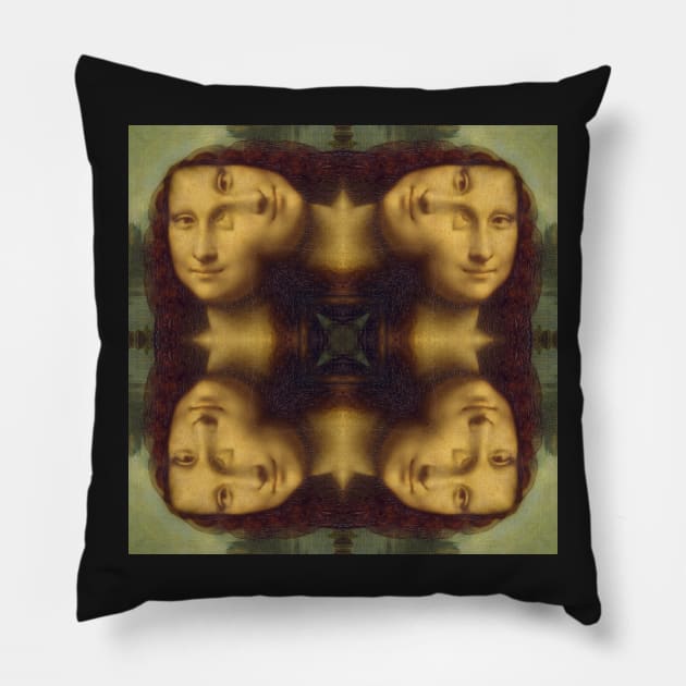 Mandalisa Kaleidoscope Pattern (Seamless) 6 Pillow by Swabcraft