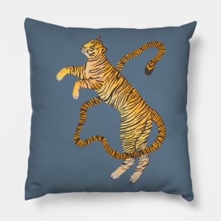 Yellow zodiac tiger Pillow