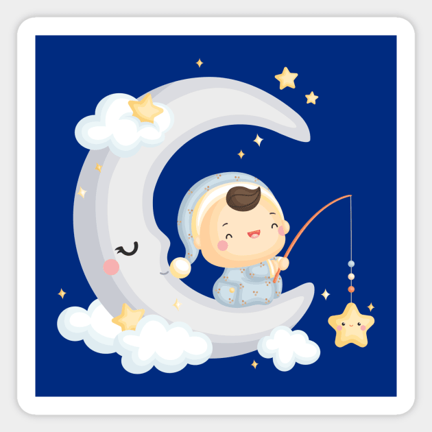 Newborn Baby Boy Sticker | Sticker