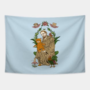 Saint Francis of animals Tapestry