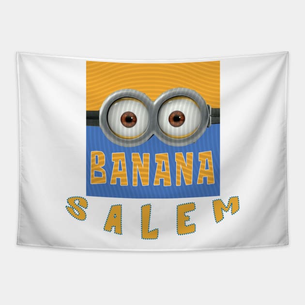 MINION BANANA USA SALEM Tapestry by LuckYA