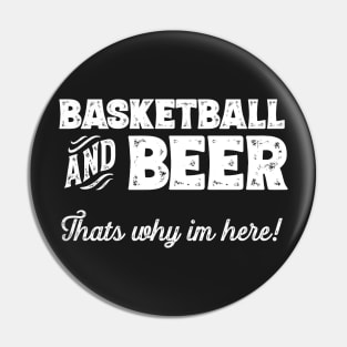 Soccer and Beer that's why I'm here! Sports fan graphic Pin
