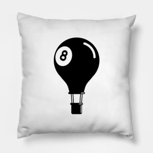 Billiard 8 ball Hot Air Balloon Pillow