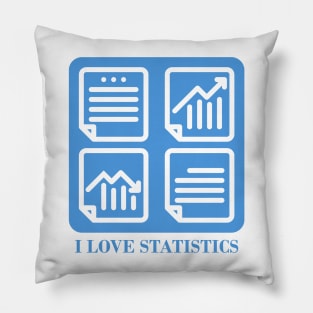 I love statistics artwork Pillow