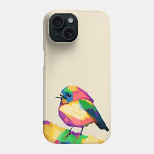 Blue bird colorfully Phone Case