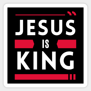 Jesus is King - Christian Sticker