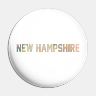 New Hampshire Pastel tie dye Jersey Letters Pin