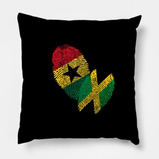 Ghana Jamaica DNA Connection Pillow