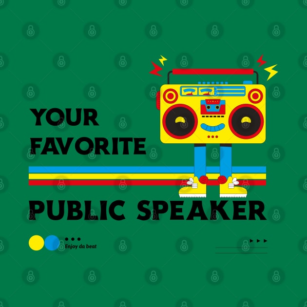 Retro Boom Box - Your Favorite Public Speaker by M n' Emz Studio