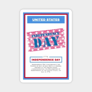 Independence Day - United States - For 4th of july - Print Design Poster - 1706204 Magnet