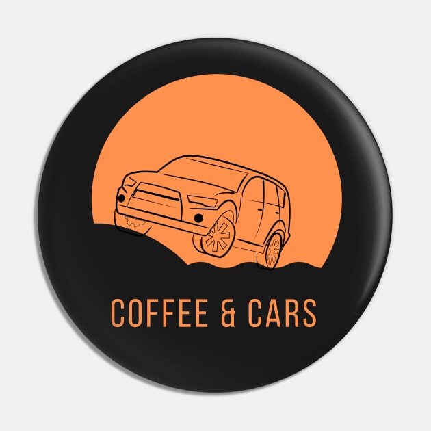 All I Need Coffee and My Car Pin by CityNoir