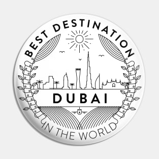Dubai Minimal Badge Design Pin