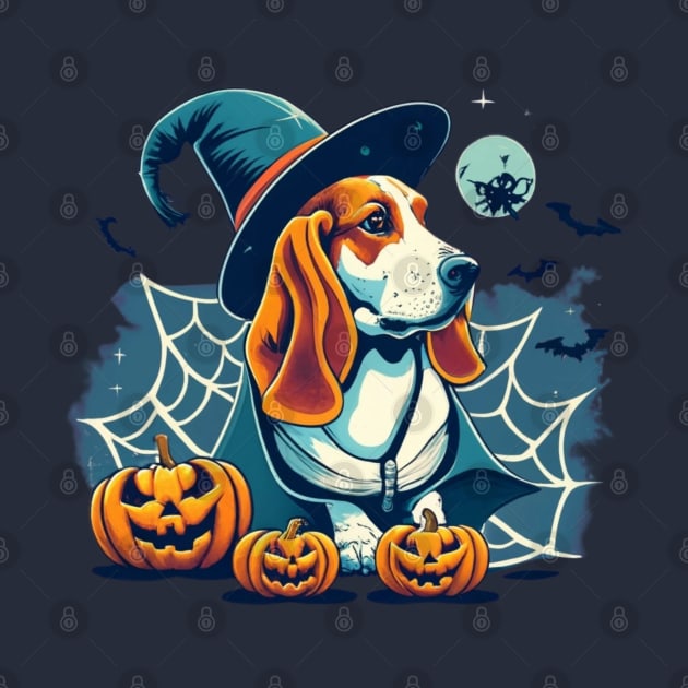 Basset Hound Pumpkin by BukovskyART