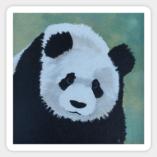 Panda Painting Panda Sticker Teepublic