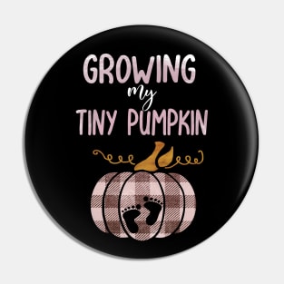 Pregnancy announcement growing my tiny pumpkin thanksgiving gift Pin