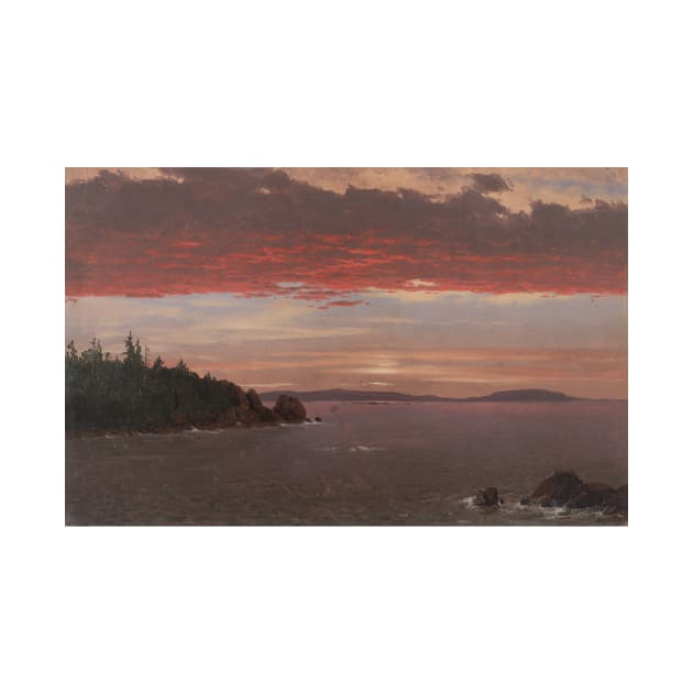 Schoodic Peninsula from Mount Desert at Sunrise by Frederic Edwin Church by Classic Art Stall