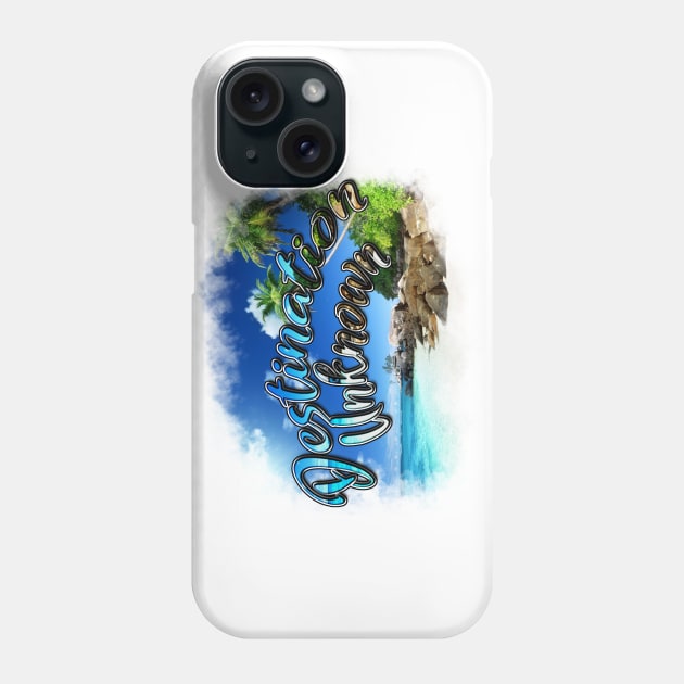 Destination Unknown Summer Vibes Phone Case by 8 Fists of Tees