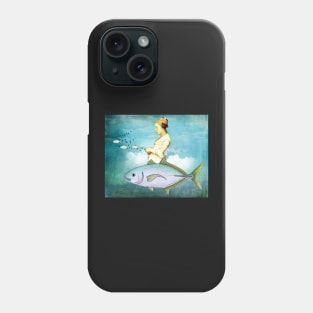 Fishing For A Sky Ride Phone Case