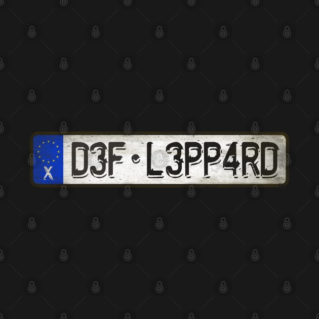 D3F - L3PP4RD Car license plates by Girladies Artshop