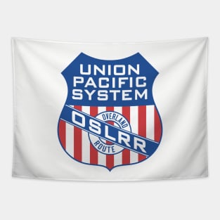 Union Pacific Oregon Short Line Railroad Old Style Logo Tapestry