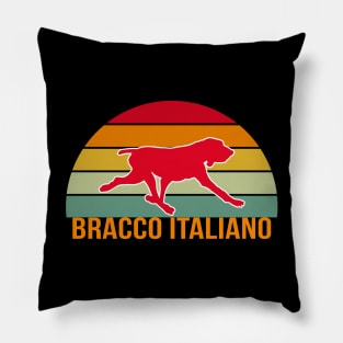 Bracco Italiano Vintage Silhouette Pillow