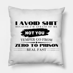 Short Fuse Warning Pillow