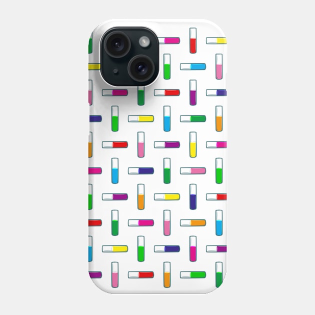 Test tube pattern Phone Case by BiobulletM