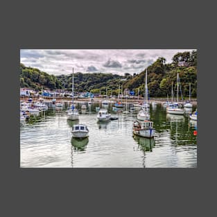 Lower Fishguard Harbour, Fishing Boats, Pembrokeshire T-Shirt