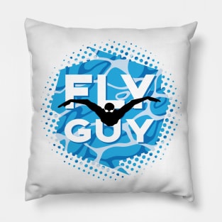 Swim Pool ButterFly Guy Swimmer Pillow