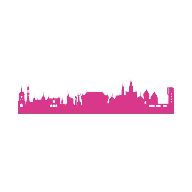 Konstanz skyline pink by 44spaces