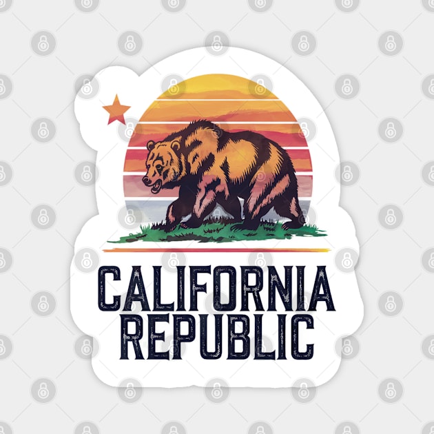 California Republic Magnet by Pixel Threads 