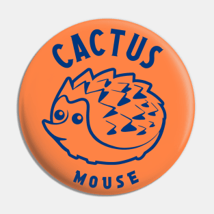 Cactus mause, stilezed, cute hedgehog Pin