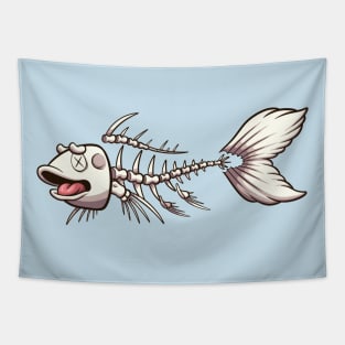Koi Karp Fish Skeleton Tapestry