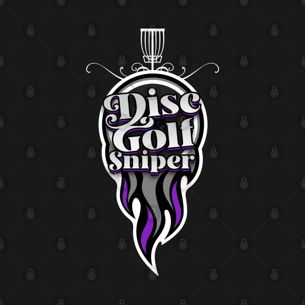 Disc Golf: Purple Flame by CTShirts