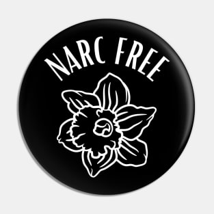 Narc Free, Narcissist Survivor, Female Divorce Pin