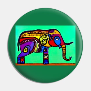 An Indian Elephant Pin