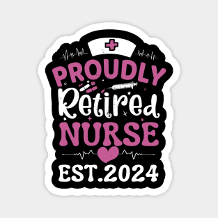 Proudly retired nurse 2024 Magnet