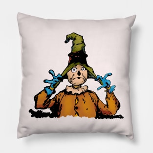 A Concerned Scarecrow Pillow