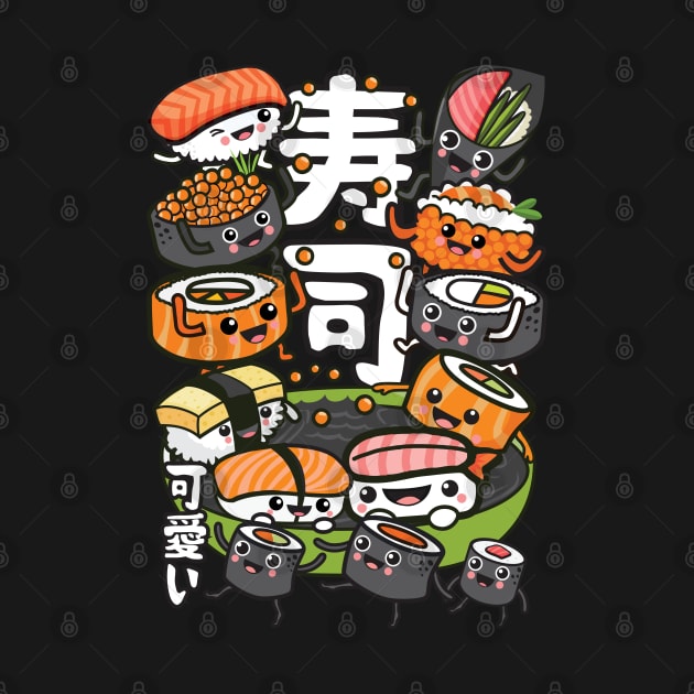 Sushi Kawaii by Plushism