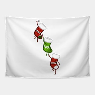 Christmas socks hung Tapestry