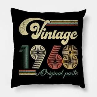 Retro Vintage 1968 56th Birthday Gift Men Women 56 Years Old Pillow