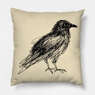 Crow (black) Pillow