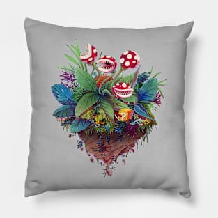 Garden full of Piranha plants Pillow