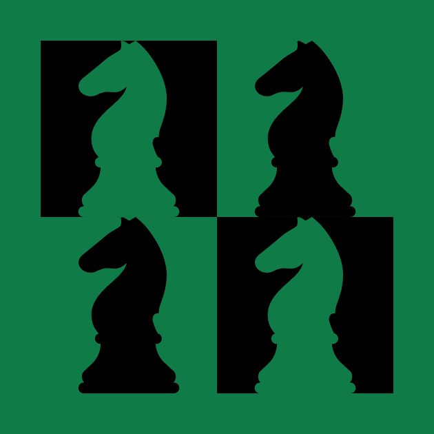 Chess knights by William Faria