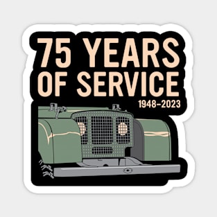 75 years of service Magnet