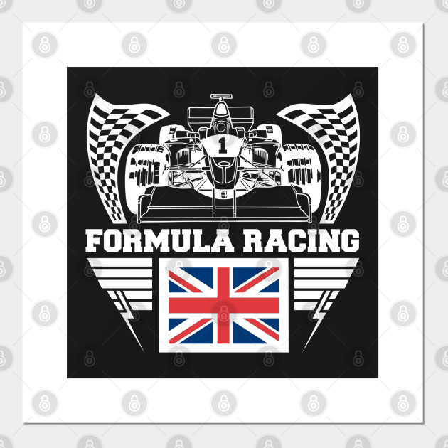 British Formula Racing Formula 1 Affiche Et Impression D Art Teepublic Fr