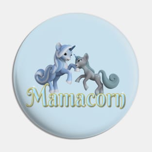 Mamacorn mom and baby Unicorn Pin