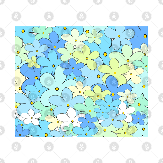 Multi Pastel Color Cartoon Flower by kimbo11