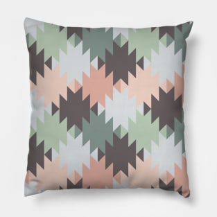 Pink Southwestern Neck Gator Pink and Green Southwest Pillow