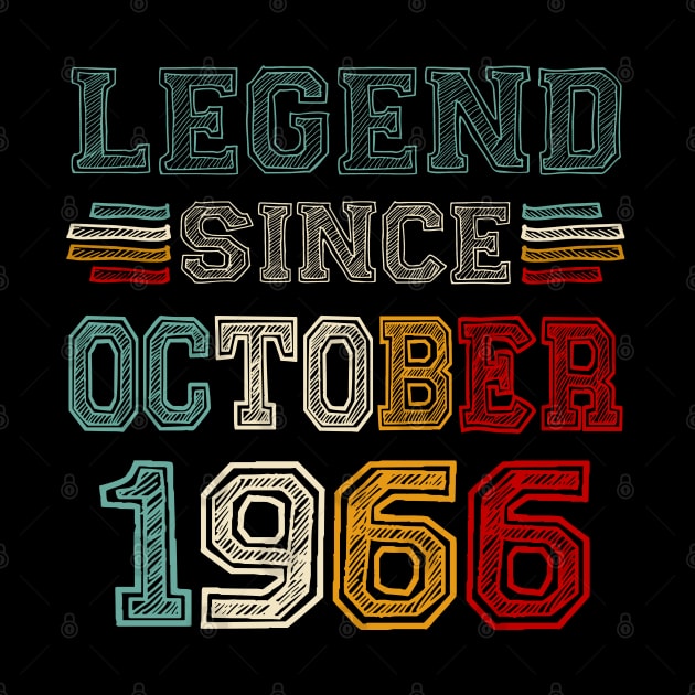 57 Years Old Legend Since October 1966 57th Birthday by TATTOO project